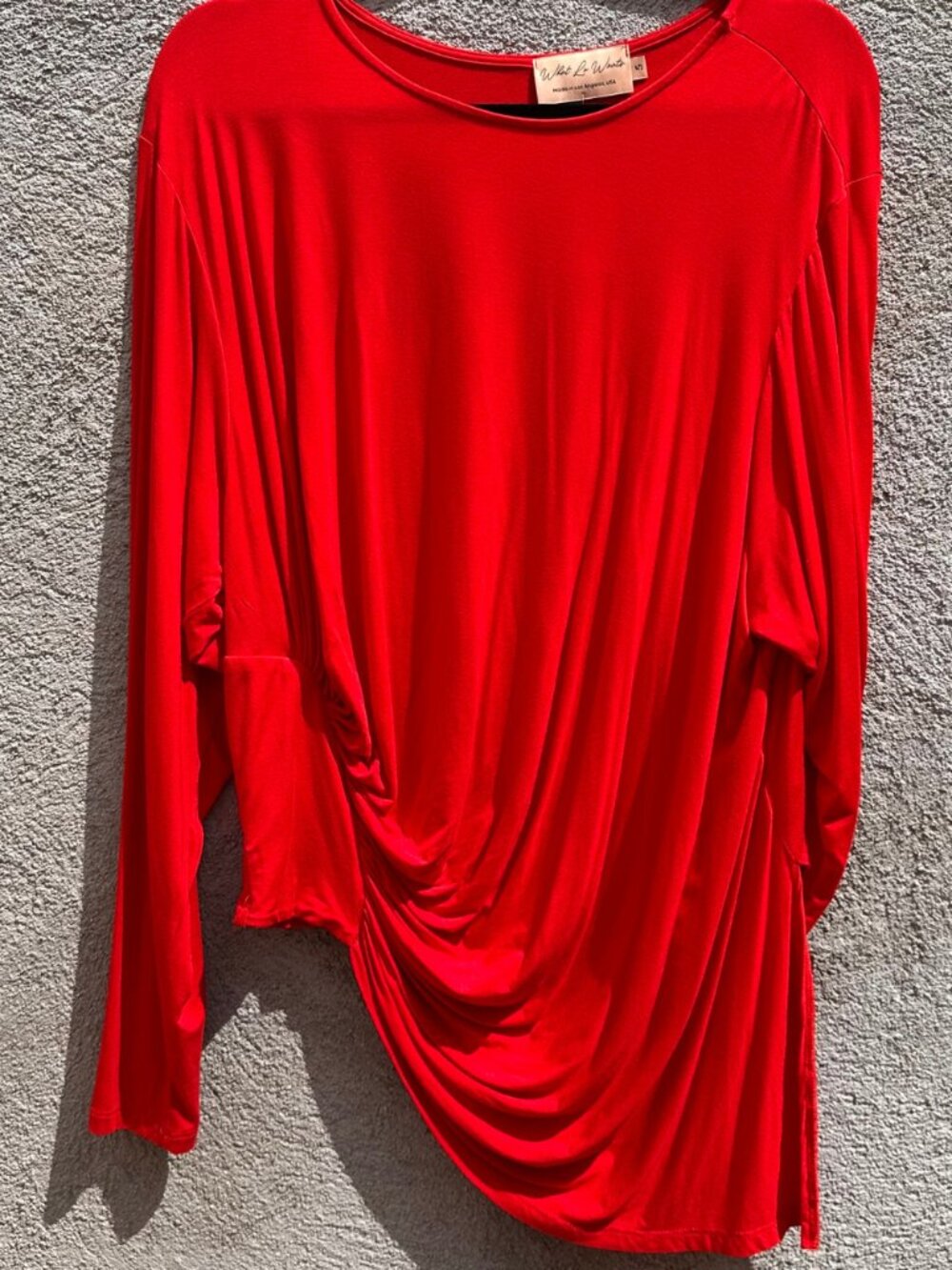 What Lo Wants Ruched Side Top 5X